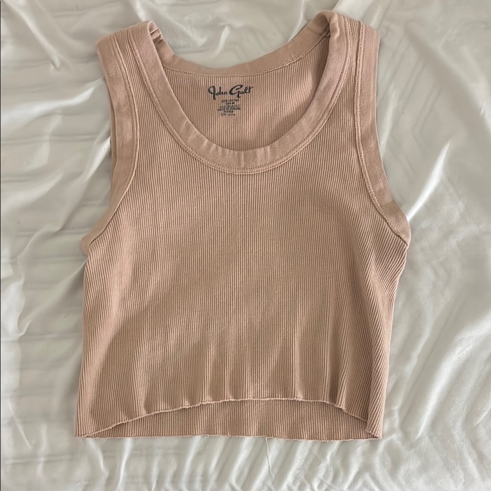 PacSun Women's Ribbed Tank Top - Tan
